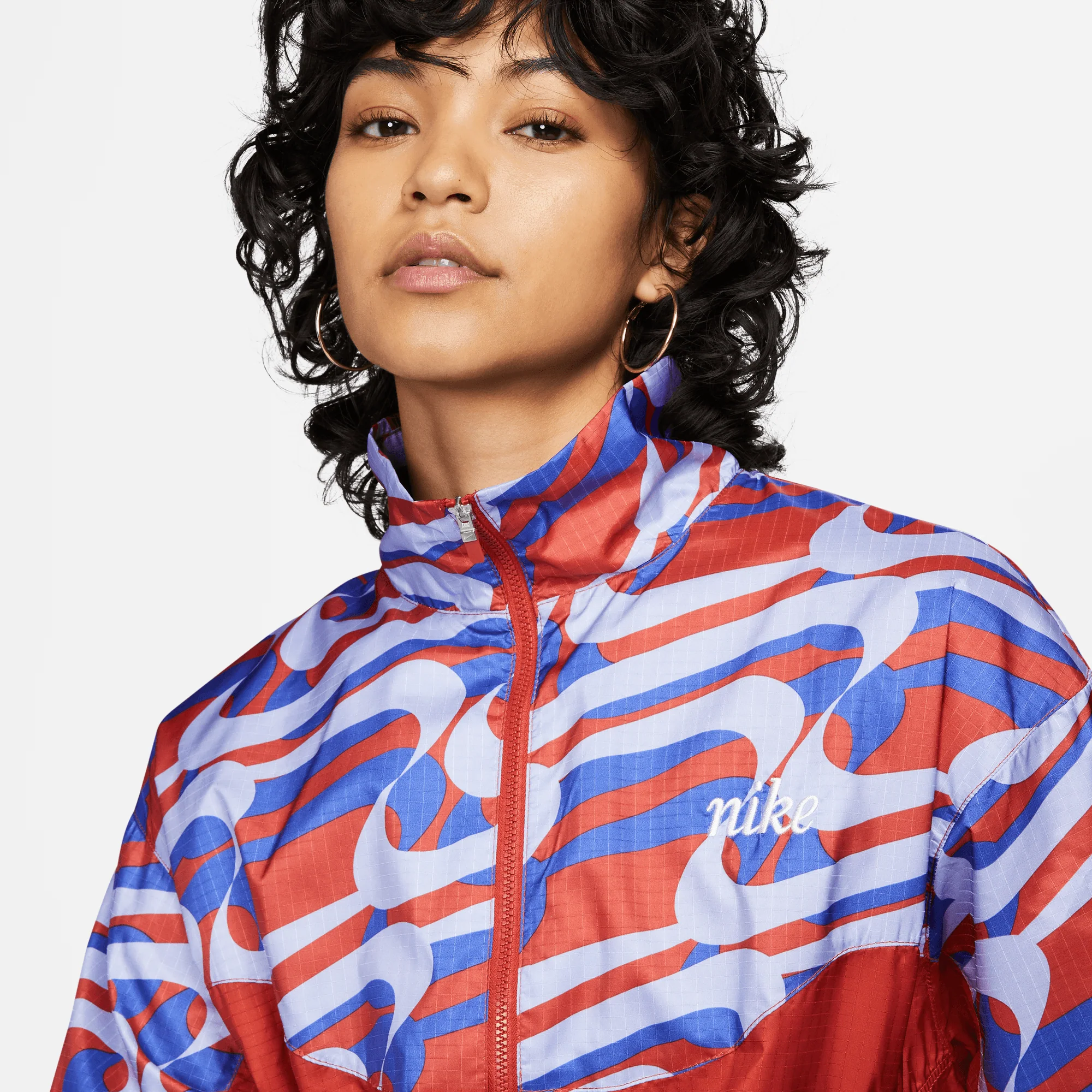 NIKE SPORTSWEAR ICON CLASH JACKET "CINNABAR" - Image 4