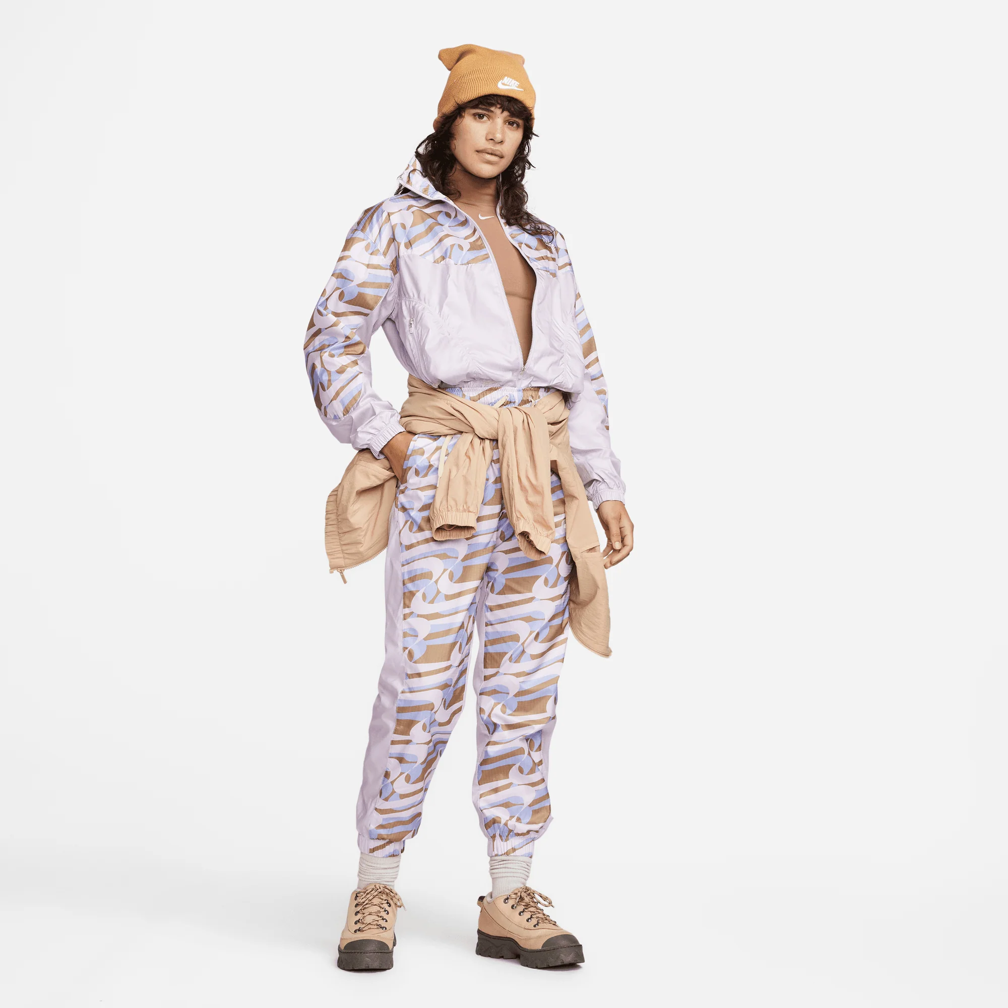 NIKE SPORTSWEAR ICON CLASH JACKET "SESAME" - Image 3