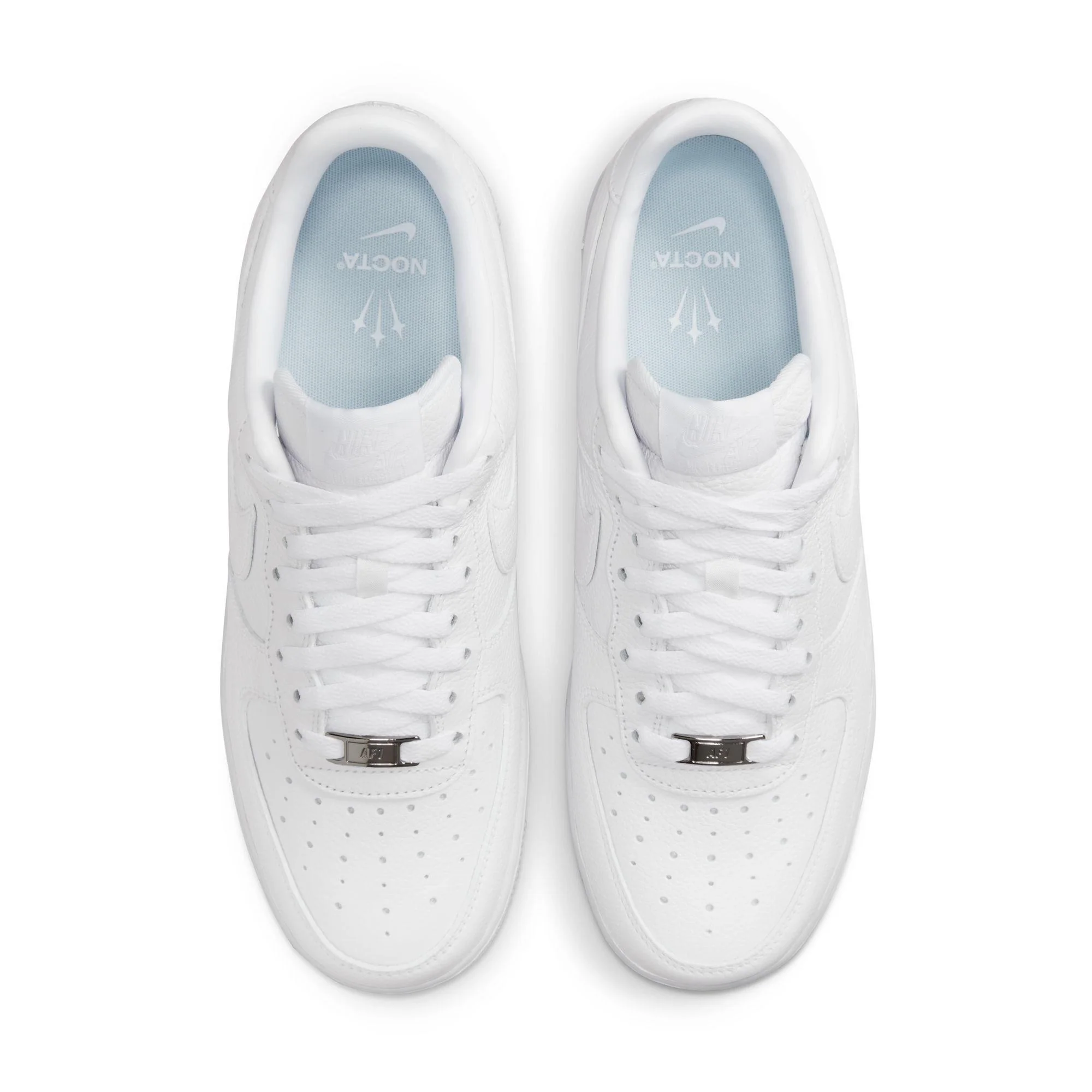 Nike x NOCTA Air Force 1 Low White/White-White-Cobalt Tint - Image 4