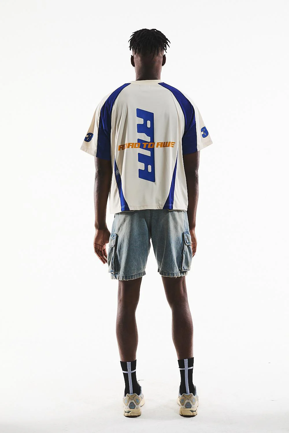 RTA Fonda | Bone Navy Fusion Tee - Image 2