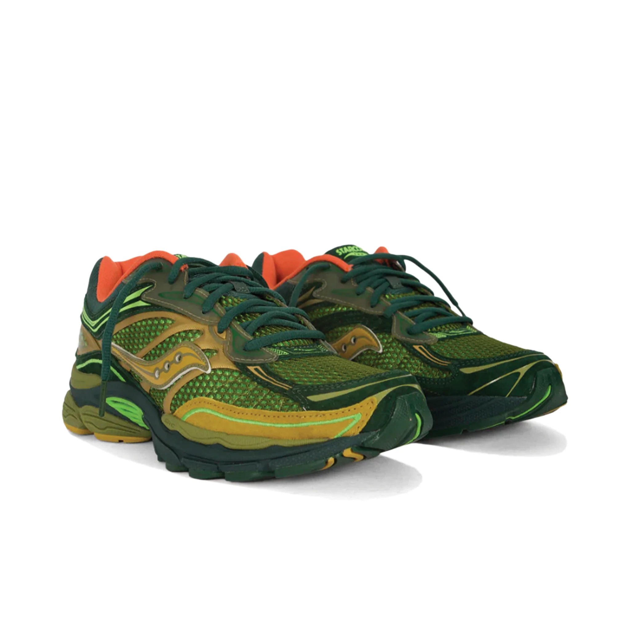 Saucony Progrid Omni 9 Green/Orange - Image 2