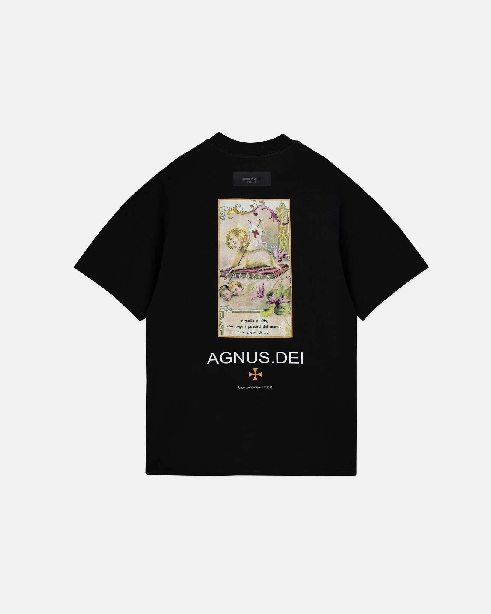 Undergold Agnus Dei Sheep T-Shirt Black - Image 2