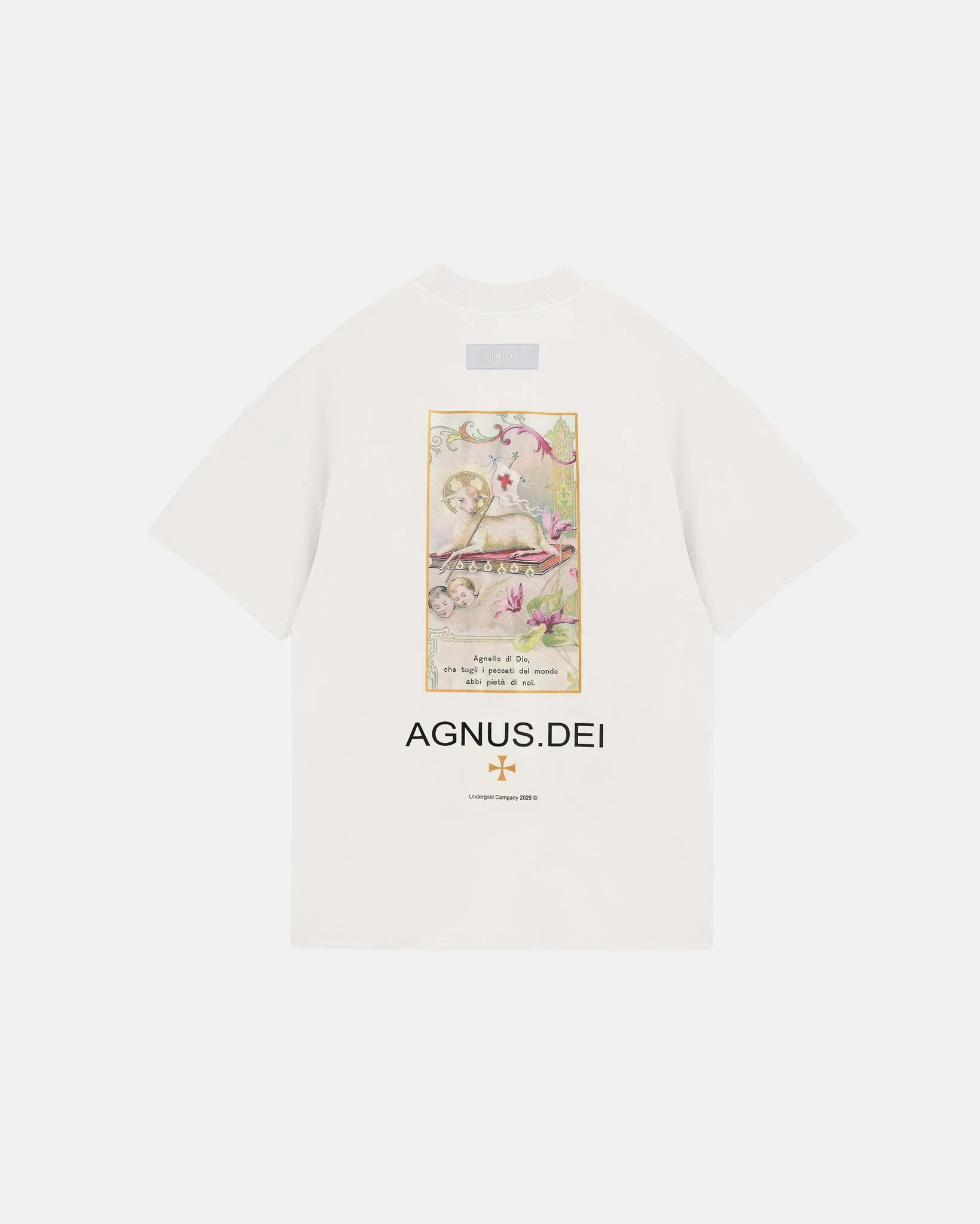 Undergold Agnus Dei Sheep T-Shirt White - Image 2