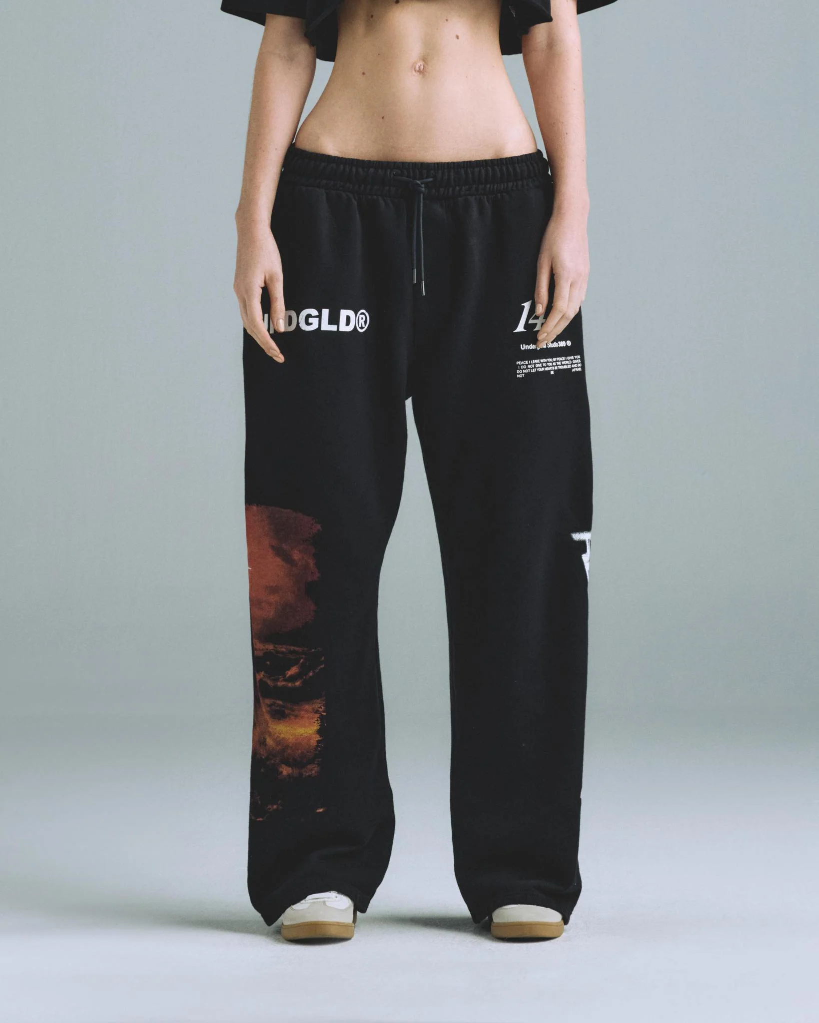Undergold Gratia Plena Pax Sweatpant Black - Image 3