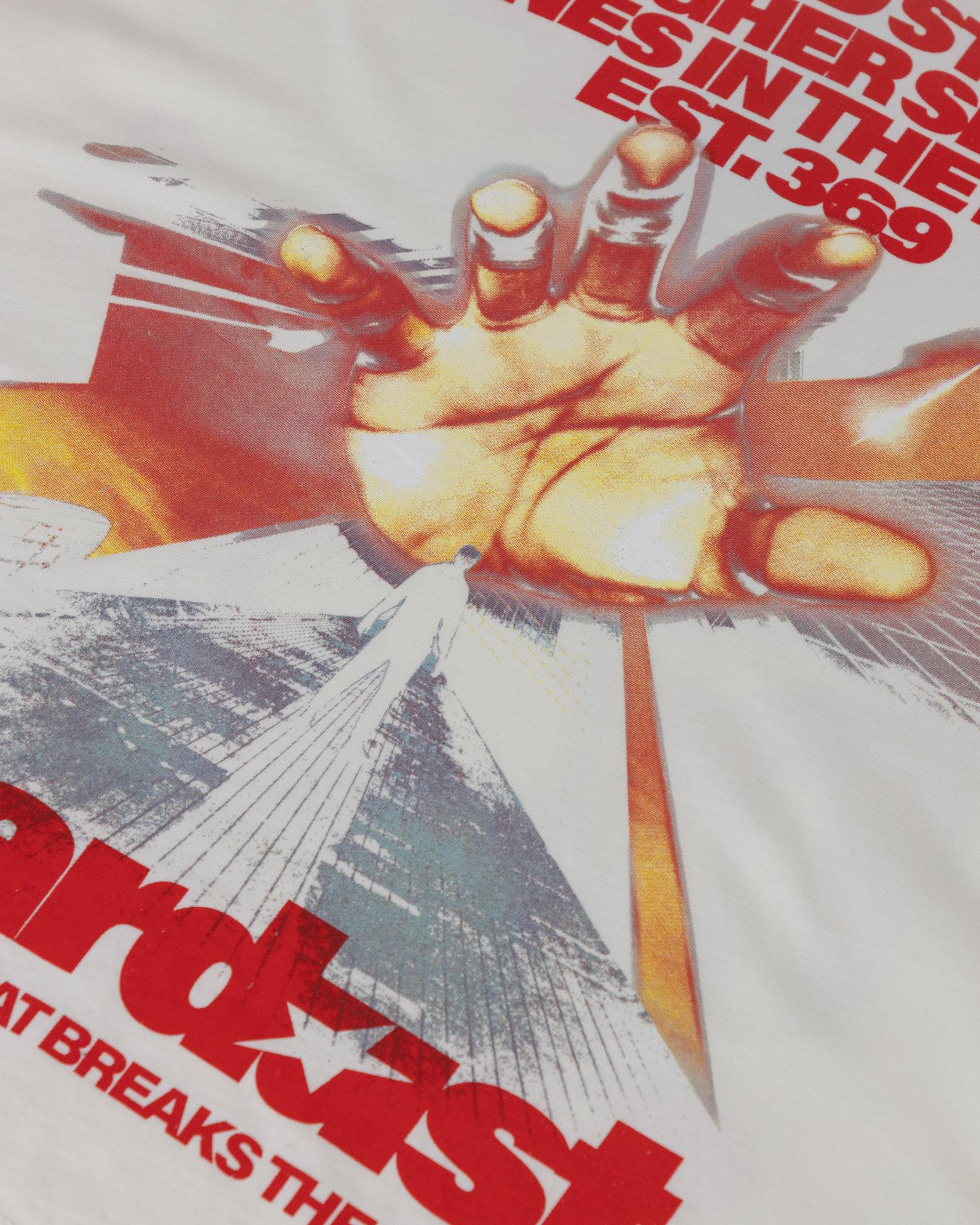 Undergold Stardust Rush Boxy Fit Long Sleeve T-Shirt White - Image 3