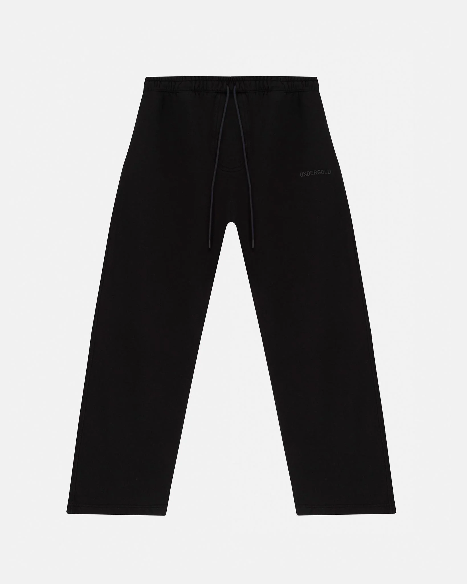 Undergold Sudadera/Sweatpants Line Logo Straight Pants Black