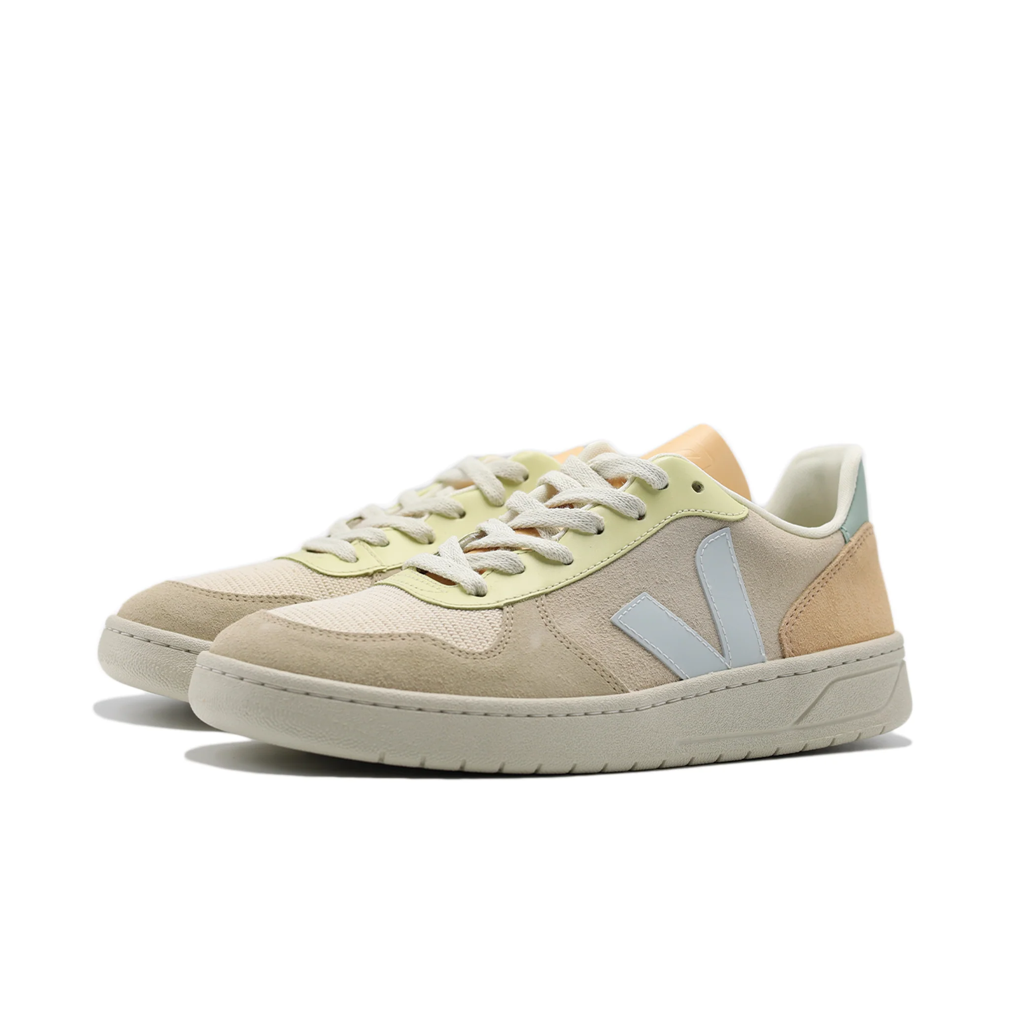 VEJA V-10 SUEDE SABLE MENTHOL MULTICOLOR (MENS) - Image 2