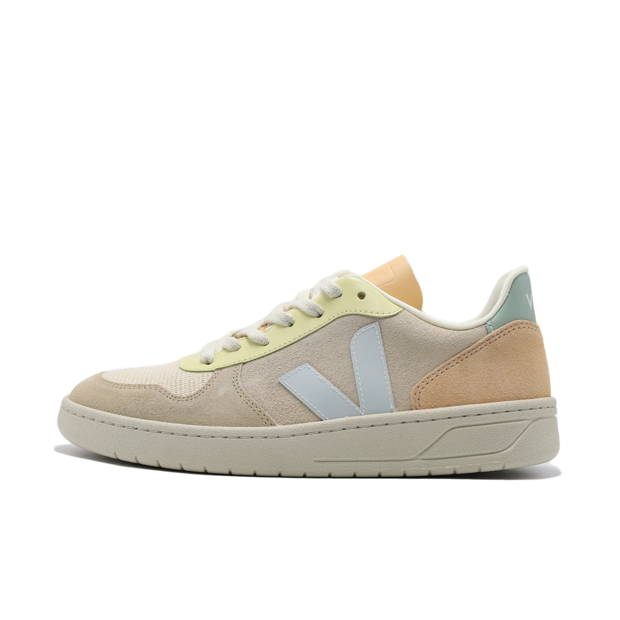 VEJA V-10 SUEDE SABLE MENTHOL MULTICOLOR (MENS) - Image 3