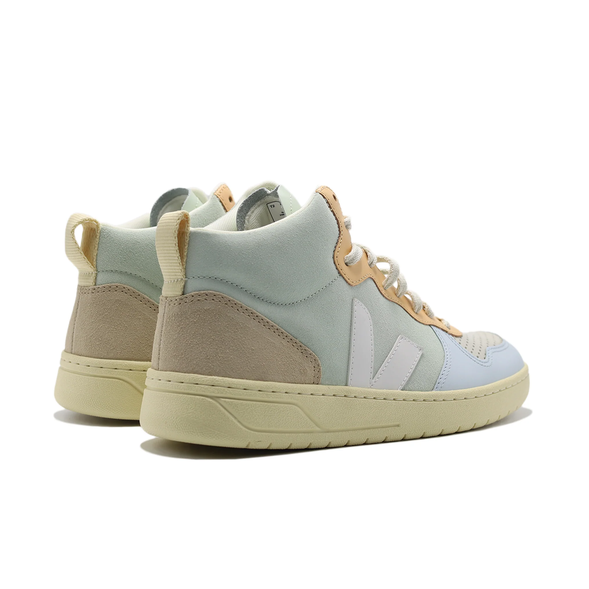 VEJA V-15 SUEDE JADE WHITE MULTI (MENS) - Image 4