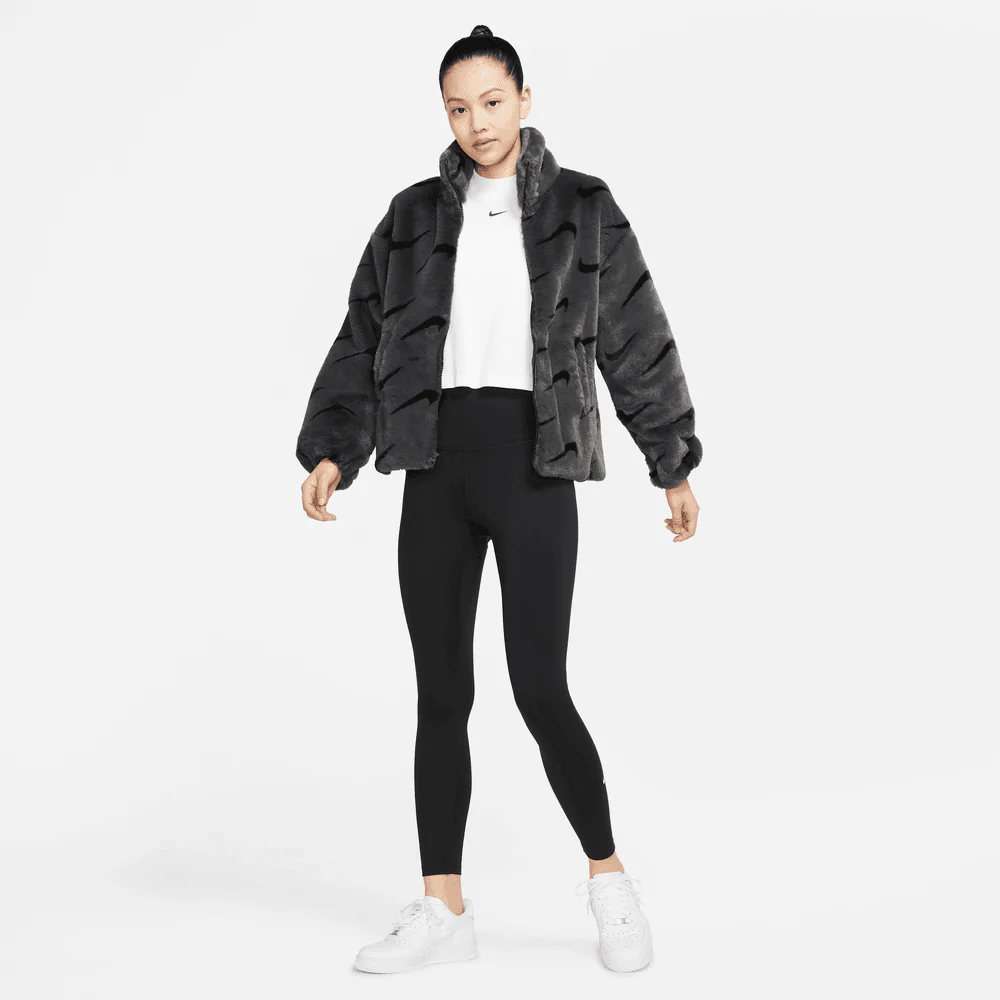 Nike Sportswear Plush Women's Printed Faux Fur Jacket - Image 3