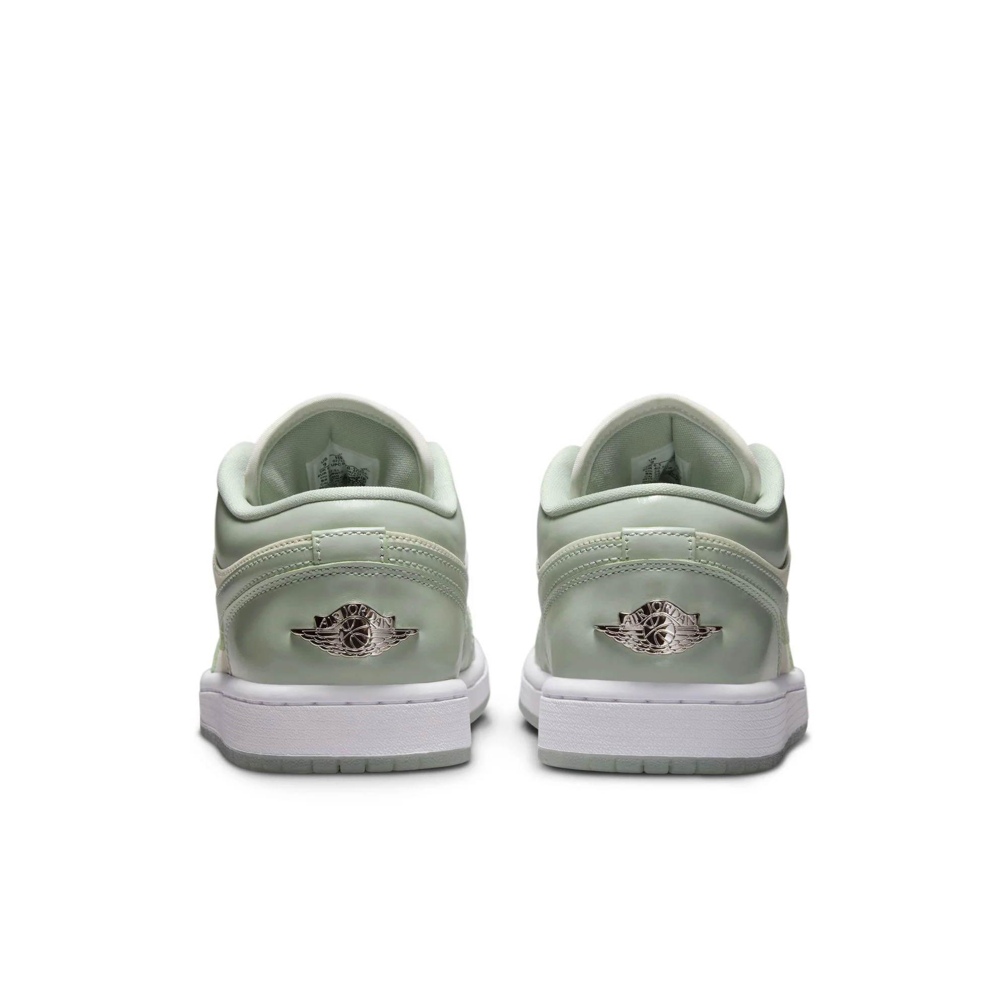 Women's Air Jordan 1 Low SE Sail/Seafoam-Metallic Silver-White - Image 3