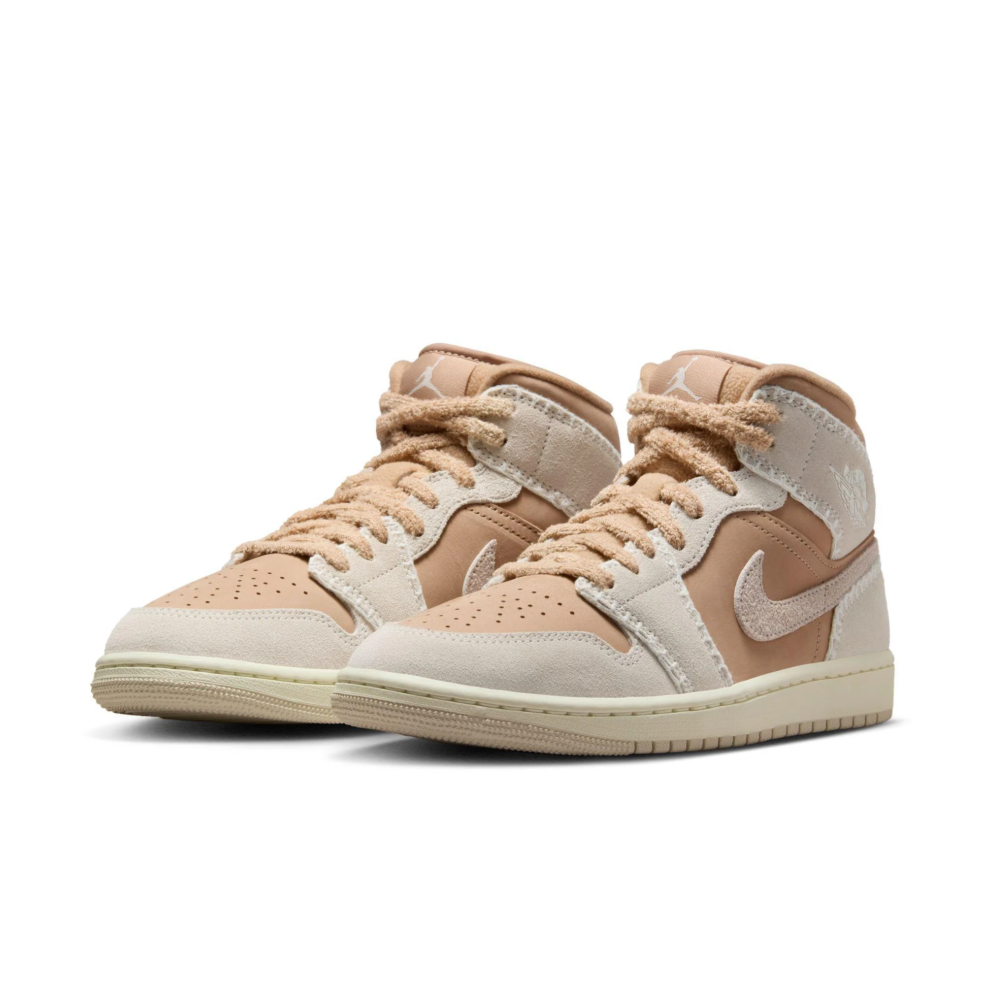 Women's Air Jordan 1 Mid SE Hemp/Light Orewood Brown-Sail - Image 2