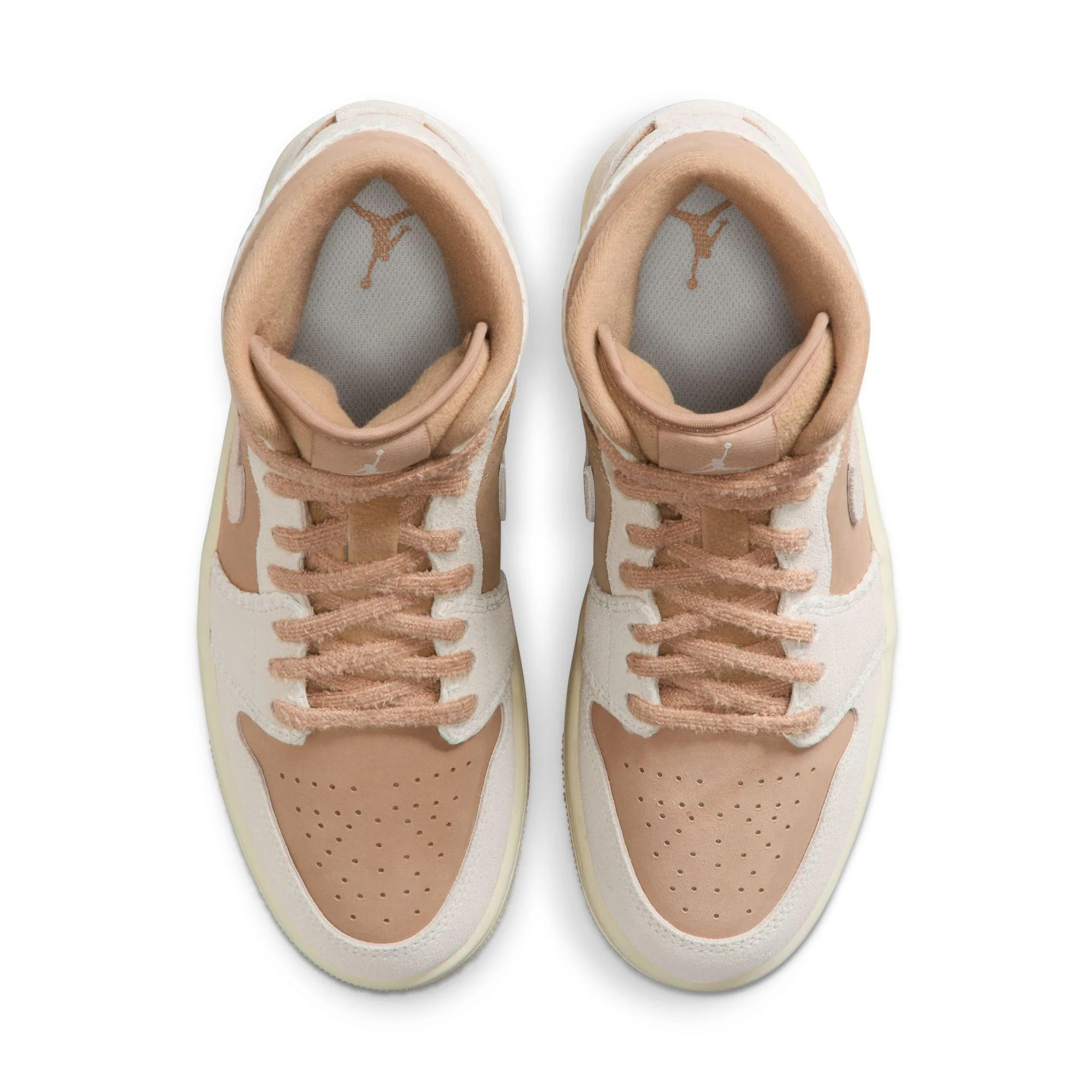 Women's Air Jordan 1 Mid SE Hemp/Light Orewood Brown-Sail - Image 3