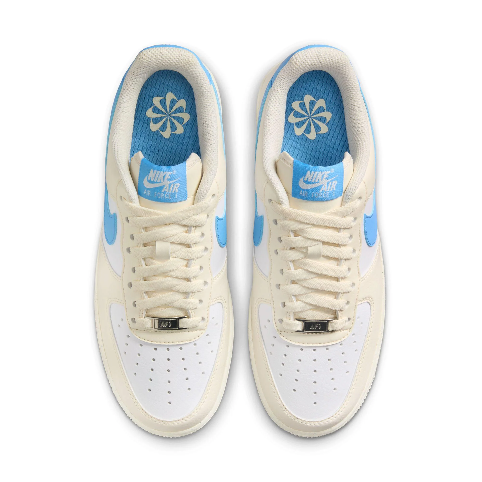 Women's Nike Air Force 1 '07 Next Nature Pale Ivory/University Blue-White-Sail - Image 4