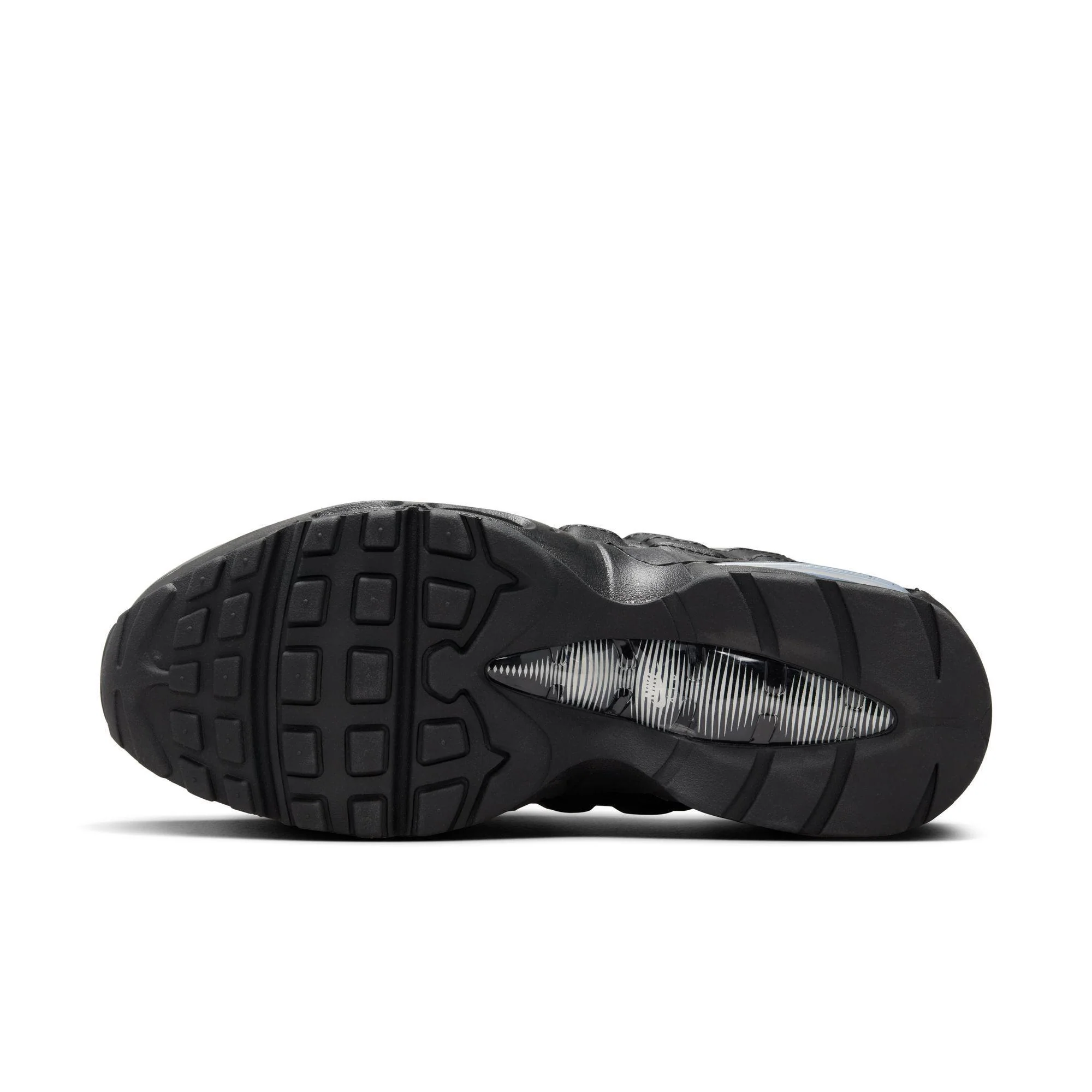 Women's Nike Air Max 95 Black/Metallic Silver-Reflect Silver - Image 6